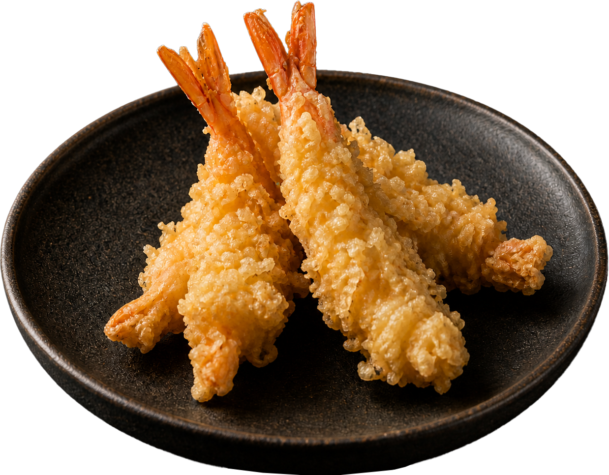 Tempura de crevettes croustillantes, spécialité fruits de mer RAKU